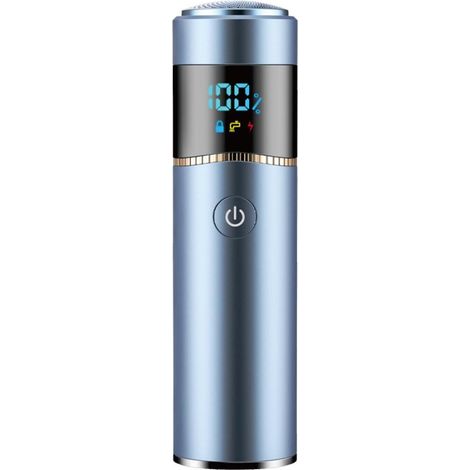 Rasoir de voyage pour homme, mini rasoir électrique, affichage LED de la puissance, rechargeable par USB, multifonctionnel et portable C1124-78-AquaForge