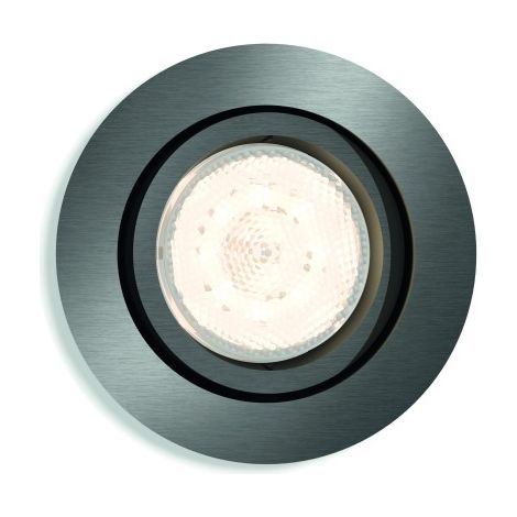 Luminaire à LED encastrable LED intégrée Philips LED Shellbark 5020199P0 N/A 4.5 W anthracite S418171 (1/5)
