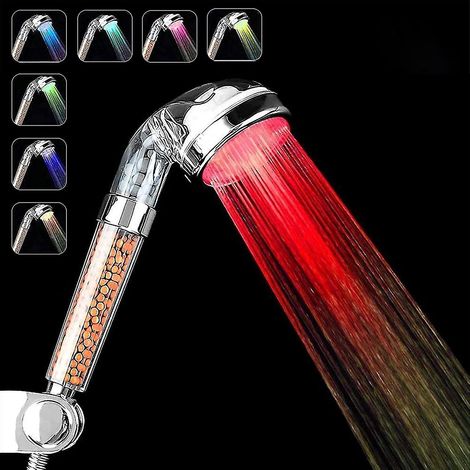 Pommeau de douche spa haute pression à LED à 7 couleurs changeantes (1/5)