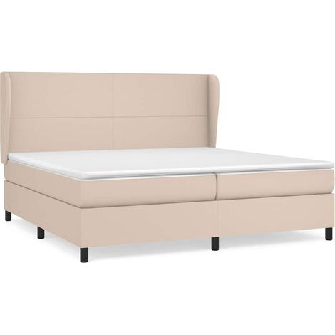 Maison Exclusive - Sommier à lattes de lit avec matelas Cappuccino 200x200 cm (1/5)
