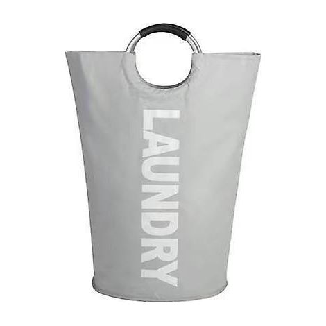 90l- Gris Paniers Linge, Pliable Sac Linge, Pliage Grande Capacit Corbeilles Linge (1/5)
