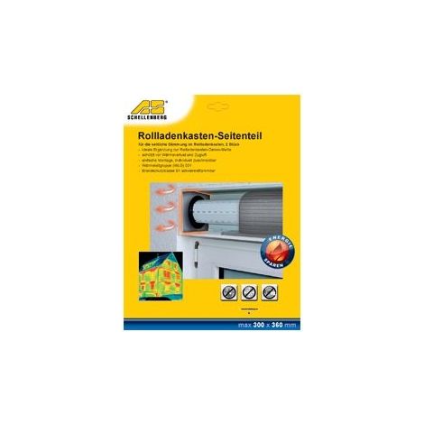 Schellenberg Dämmung für Rollladenkasten Seitenteil 300x360x15 2teilig Rollladen (1/2)