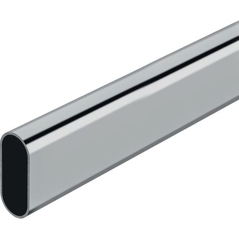 Kleiderstangenstange Stor Planet oval verchromt 200 cm
