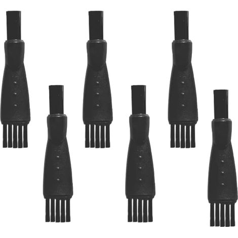 6 Pièces Brosse de rasage, tête ronde et plate, plastique durable, pour rasoir électrique et clavier (1/5)