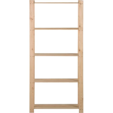 Maison Exclusive - Lagerregal mit 5 Böden 80x28,5x170 cm Massivho