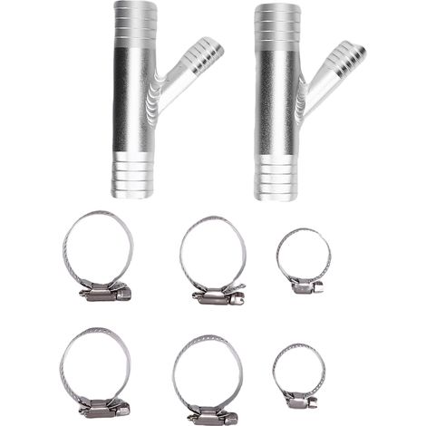 Raccord en Y pour chauffage de cabine, collier de serrage de 1 pouce à 5/8 pouces, connecteur en aluminium de remplacement pour Polaris UTV RZR SXS (1/5)