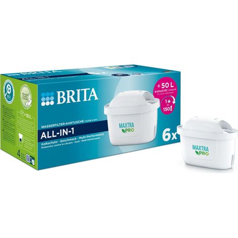 Brita MAXTRA PRO All-in-1 Filtro de Agua Blanco 6 Piezas