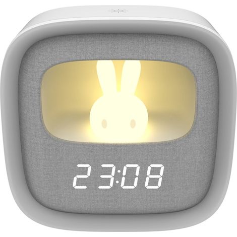 Veilleuse LED lapin réveil 3000K enfant dimmable Polux (1/5)