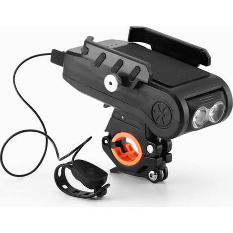 Faro anteriore a LED per bicicletta Toivize da 550 lumen, ricaricabile tramite USB – Modalità città e strada – Impermeabile, con clacson integrato – Visibile di giorno e di notte (1/5)