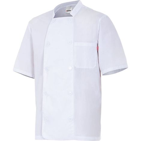 Chaqueta De Cocina Manga Corta Blanco S