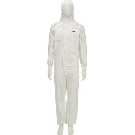 Combinaison de protection à capuche 3M 4545, L Homme en Polyéthylène Blanc ( Prix pour 1 )