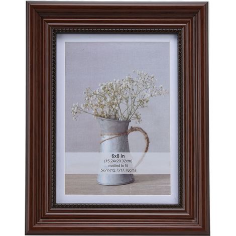 Cadre Photo Moderne Style Concave Rectangulaire pour Salon et Chambre (1/5)