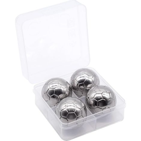 Glacons en Acier Inoxydable en Forme de Ballon de Football, Pierres refrigerantes reutilisables pour Le Whisky, pour Les Amateurs de vin (1/5)