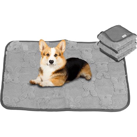 2 Paquets Tapis Absorbant Lavable pour Chien 46x61cm, réutilisable pour Chiens, Absorption Rapide, Tapis hygiénique pour Chiots, Chiens âgés ou incontinents (1/5)