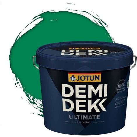 Peinture Bois - DEMI DEKK ULTIMATE - Lasure Opaque Satinée - RAL 6024 - 3L (1/2)