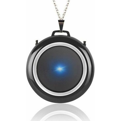 Air purifier, mini hanging neck purifier, car negative ion air purifier, built-in lithium battery, black (1/5)