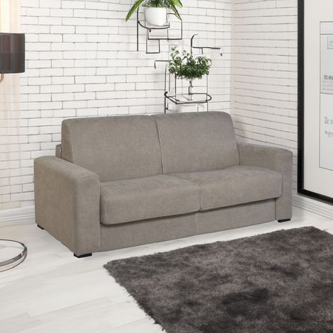Divano letto 3 posti Kriog tessuto Barrel19 tortora 197x96x90h (1/5)