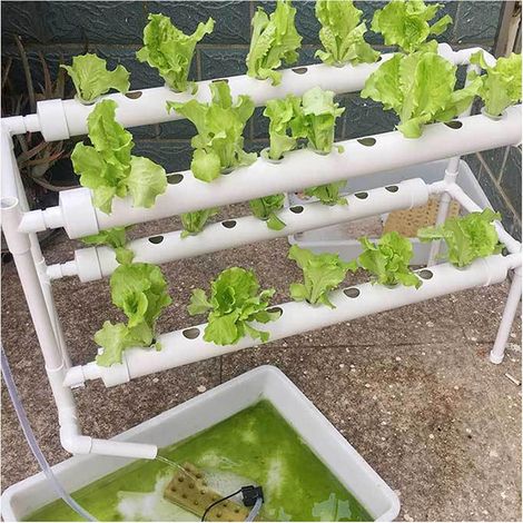 2 Schichten 36 Löcher Bodenlose Anbaustand, Aquakultur-Kit, Bewässerungswerkzeuge, Aquakultur-Wachstumstisch, 95  30  65cm