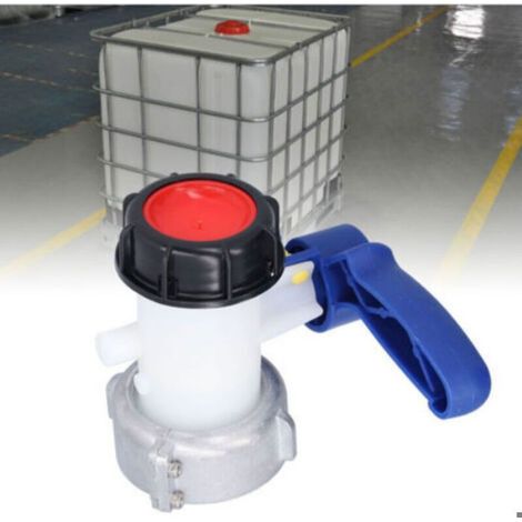 Adaptateur Robinet IBC - Vanne Papillon DN50 - Pour Réservoirs IBC et Fûts Chimiques - 1 Pièce (1/4)