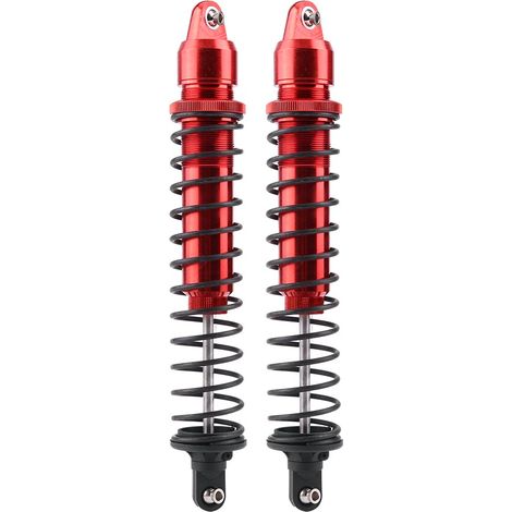 Lot de 2 amortisseurs en alliage d'aluminium RC pour TRAXXAS XMAXX 1/5 (Rouge) (1/5)