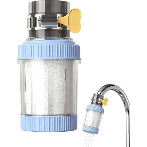 Filtre À Eau Pour Robinet Système De Filtration Et D'Adoucissement Pour Purificateur D'Eau Multifonction Pour Évier Cuisine Plan De Travail Maison Douche Bureau (1/5)