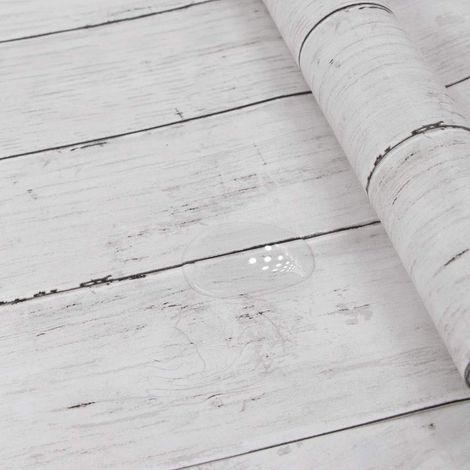 40X300cm Papier Adhesif pour Meuble Bois Blanc, Papier Peint Adhesif pour Meuble Cuisine, Vinyle Adhesif Papier Autocollant pour Meuble Decoratif Imperméable (1/5)