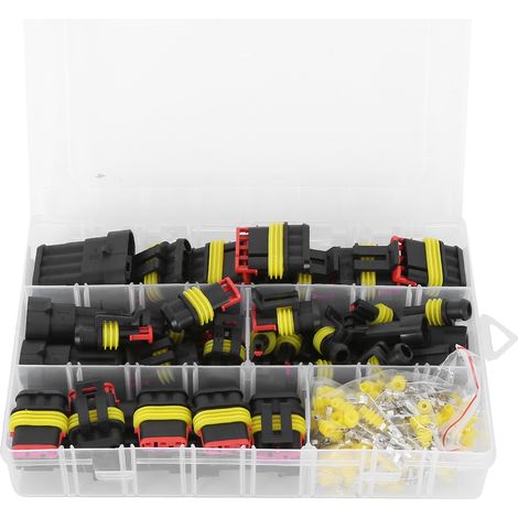 Kit de 300 connecteurs électriques étanches pour moto et auto, fiche à visser, lot de raccords de câbles.