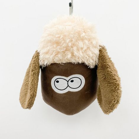 30cm Sheep Head Hanger - Fabric - L18 x W20 x H30 cm