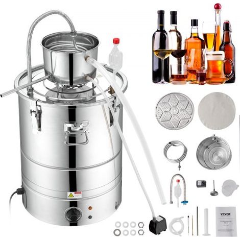 Distillateur Alambic Intégré 50 L Chaudière à Spiritueux en Inox (1/5)