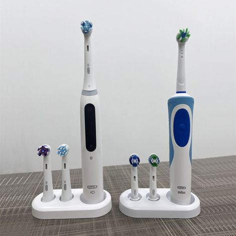 2 Support Brosse a Dent Electrique, TransparentesPorte-Brosse à Dents Électrique Universel, Compatible avec Philips et Oral-B