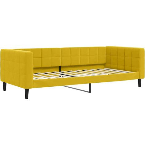 Maison Exclusive - Tagesbett Gelb 90x200 cm Samt (1/5)