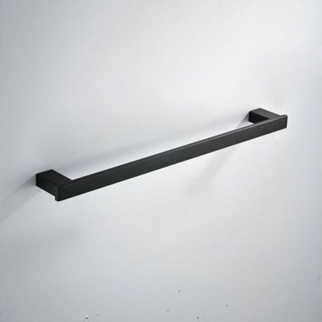 Porte-serviettes Salle de Bain, Acier Inoxydable, 40cm Barre Porte-serviette, Noir, BA8003B-40 (1/4)