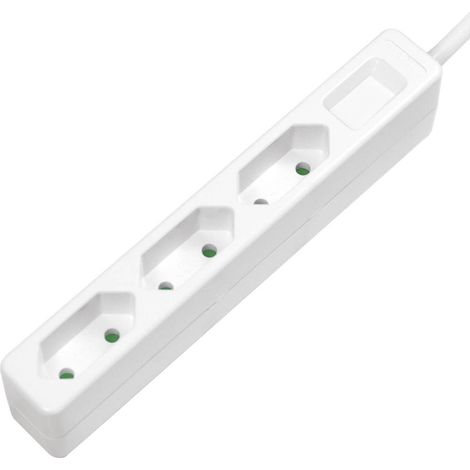 LogiLink Slim ciabatta multipresa 3 uscite 1,5 m bianca (1/2)
