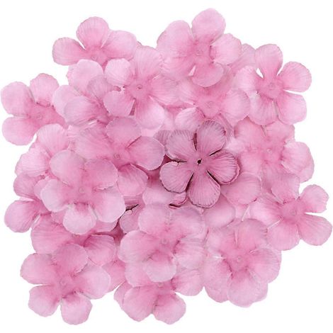 200 pétales de fleurs artificielles, accessoires pour la confection de paniers de demoiselles d'honneur et autres créations florales (fleurs de pêcher), idéales pour les mariages.-Pink Purple (1/5)