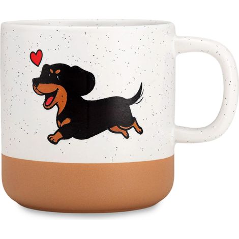 Tasse à café en céramique pour la maison, le bureau, le café, les fêtes, les teckels - 360 ml (1/5)
