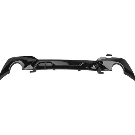 Spoiler trasero, material ABS resistente, compatible con sedanes de lujo M-Sport, color negro. (1/2)