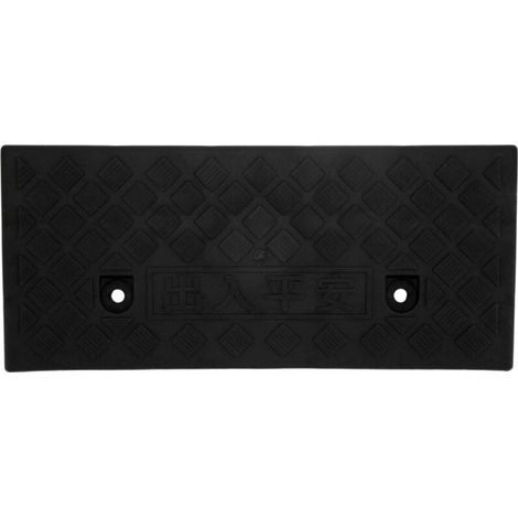 Online Store Rampe de seuil portative de rampe de bordure en plastique d'épaisseur de 5 cm pour les fournitures de quai de chargement d'allée de véhicule de voiture noir (1/4)