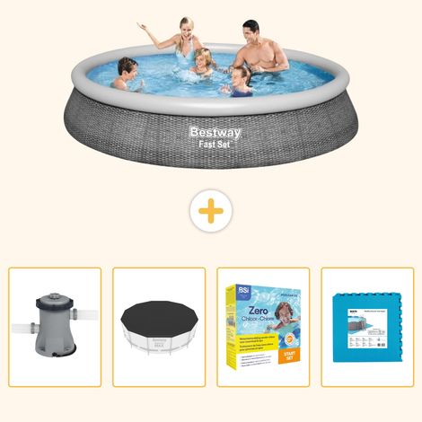 Bestway Bestway Fast Set Ronde - 396x84 cm - 5-pièces S276 (1/5)