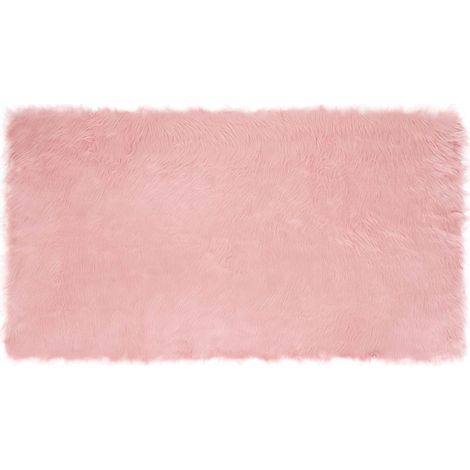Maison Exclusive - Alfombra de de oveja sintética TAFALLA Rosa 60