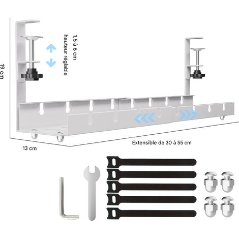 Sous la table cadre de câblage sous la table ligne de rangement ligne de finition table table rangée routeur stand Box walk Line God