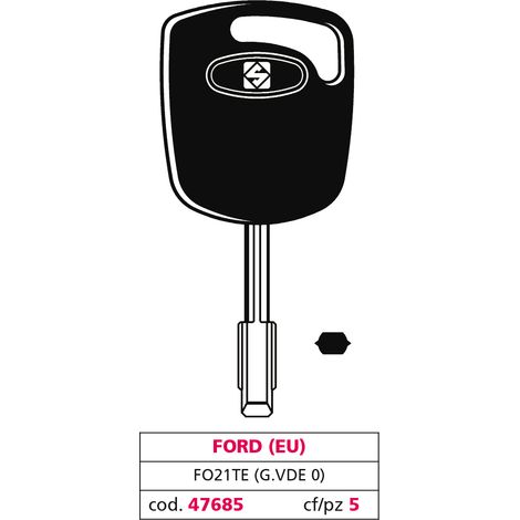 Silca CHIAVE PER AUTO FO21TE (G. VDE 0) FORD (EU) 5.00 pz