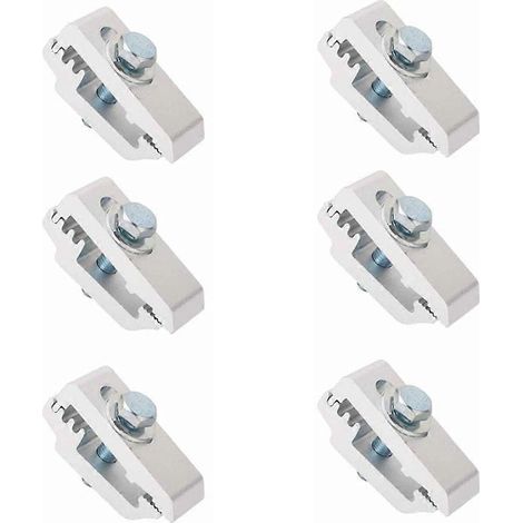 Lot de 6 pinces de fixation en aluminium pour benne de pick-up, compatibles avec les couvre-bennes et les accessoires de camping-car. (1/5)