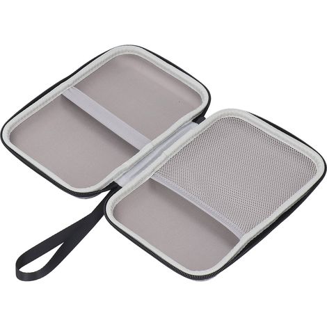 Étui de transport pour lampe de lecture de cou LED Glocusent, LITOM, Vekkia, LEDGLE et TSINGREE, gris, avec rangement et support de voyage. (1/5)