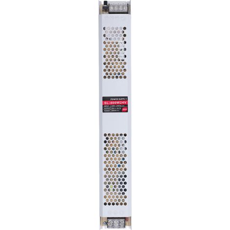 Alimentation LED 24V 16,7A – Boîtier ultra-mince alliage alu – Haute conductivité thermique – Driver pour ruban LED et éclairage pro