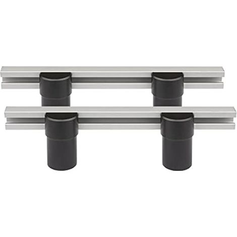 Lot de 2 outils auxiliaires d'établi de travail du bois, planche d'arrêt de rabotage 19 mm 20 mm pour chien en alliage d'aluminium, plaque de positionnement (20 mm) (1/5)