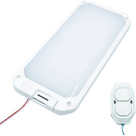 Plafonnier intérieur pour camping-car, 3 couleurs, intensité variable, télécommande, pour voiture, yacht, caravane, 12 V à 30 V (1/4)