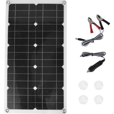 18V 100W Wasserdichtes Solarpanel, Solarladepanel für den Außenbereich, Batterieladegerät für Zuhause, Auto und Boot (1/5)