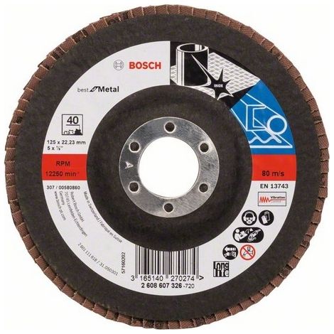 Bosch PRO X571 Disco de láminas 125 mm G40 - 2608607326