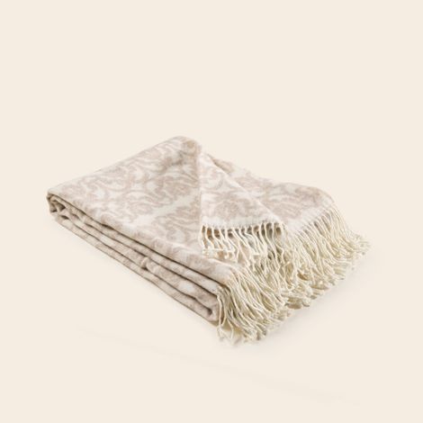 Plaid en Jacquard de laine ELSEA