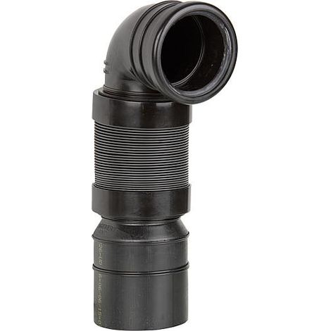 Raccord coudé PE 90° pour WC suspendu diam 110/90